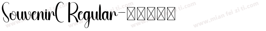 SouvenirC Regular字体转换